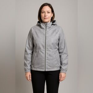 The Pulse Women’s Men’s Unisex Ski Snow Winter Jacket Grey White Small Medium